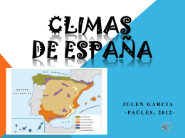 Los climas de España (Julen García)