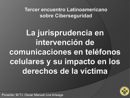 La jurisprudencia en intervención de comunicaciones en teléfonos