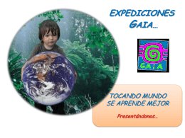 Como nació GAIA - wikigaiaexpediciones