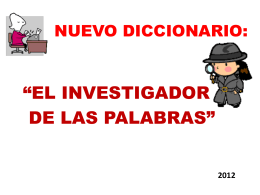 Diccionario *El Curioso* - Elinvestigador-diccionario