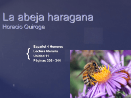 La abeja haragana Horacio Quiroga