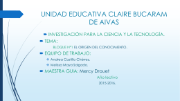 UNIDAD EDUCATIVA CLAIRE BUCARAM DE AIVAS