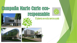 Campana Marie Curie eco-responsable