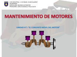 “el conjunto movil del motor” mantenimiento de
