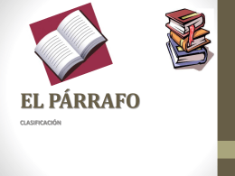 EL PÁRRAFO - WordPress.com