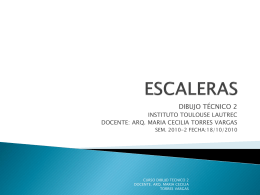 ESCALERAS - Dibujo Tecnico I 2014-I
