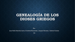 GenealogÃ-a de los Dioses Griegos