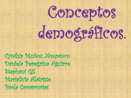 Conceptos demograficos.
