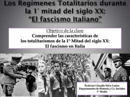 Clase El fascismo en Italia