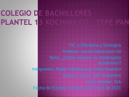 Colegio de Bachilleres Plantel 13 Xochimilco * Tepe pan