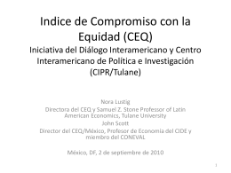 Indice de Compromiso con la Equidad (CEQ) Iniciativa