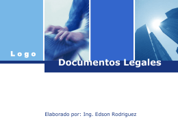 Documentos Legales - Ing. Edson Rodríguez Solórzano