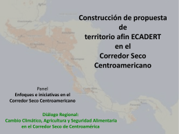 Construcción de propuesta de territorio afin ECADERT en