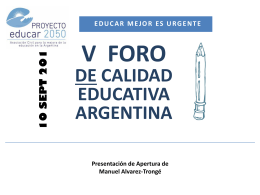 NOVEDADES 2013 - Proyecto Educar 2050