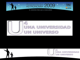 Diapositiva 1 - Año Internacional de la Astronomía 2009 en España