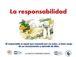 la responsabilidad - Concejo de Bogotá
