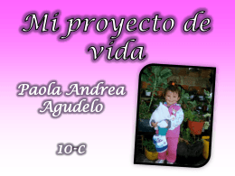 Proyecto de vida Paola Agudelo