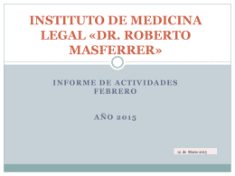 instituto de medicina legal «dr. robertomasferrer