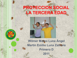 PROYECCION SOCIAL Martin E. Luna Zamora y Mateo Luna Angel