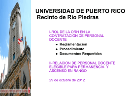 Alys Rosa - Universidad de Puerto Rico, Recinto de Río Piedras