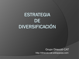 Estrategia de diversificación - direccio-cat