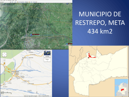 Municipio de Restrepo, Meta, 434 Km2