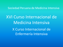 Diapositiva 1 - Sociedad Peruana de Medicina Intensiva