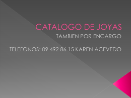 CATALOGO DE JOYAS ACERO