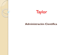 Presentacion Admon Taylor - administracion