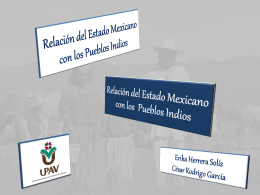Relación del Estado Mexicano con los Indios