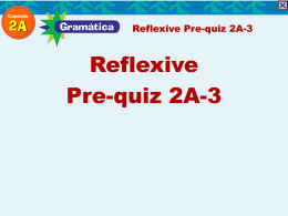 Reflexive Pre-quiz 2A-3