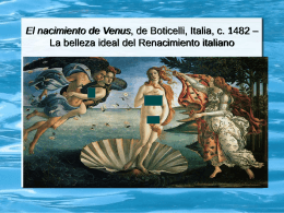 El nacimiento de Venus, de Boticelli,