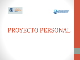 PROYECTOS DEL PAI - ProjectePersonal