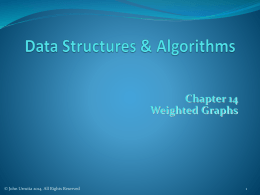 Chap14 Weighted Graphs