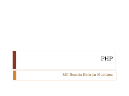 Introducción a PHP