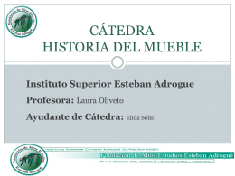 CATEDRA HISTORIA DEL MUEBLE