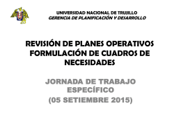 Revisión - Universidad Nacional de Trujillo