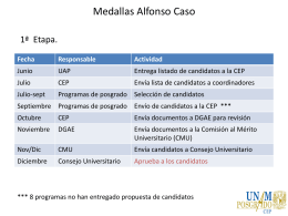Medallas Alfonso Caso