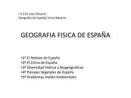 GEOGRAFIA FISICA DE ESPAÑA