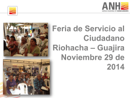 Informe Feria Riohacha