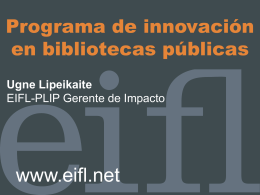 Proyectos de EIFL-PLIP