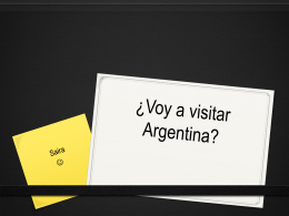 ¿Voy a visitar Argentina?