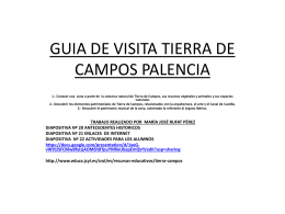 GUIA DE VISITA TIERRA DE CAMPOS PALENCIA