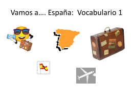 Vamos a*. España: Vocabulario 1 - Fort Thomas Independent Schools