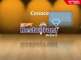 Presentación Soft Restaurant ® Móvil