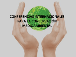 conferencias internacionales para la conservación
