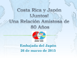 Documento de Presentación - de la Embajada del Japón en Costa