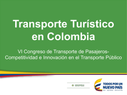 Transporte Turístico en Colombia
