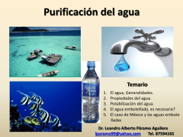 purificacion de agua
