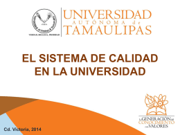 Presentación SIGC - Universidad Autónoma de Tamaulipas